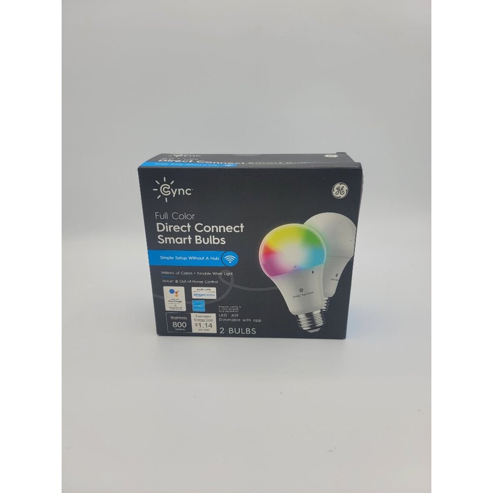 GE Cync Smart LED Light Bulbs - 2 Pack